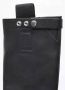 Rick Owens Leren Kniehoge Instaplaarzen Black Dames - Thumbnail 6