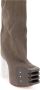 Rick Owens Oblique Hoge Laarzen met Platform Beige Dames - Thumbnail 4