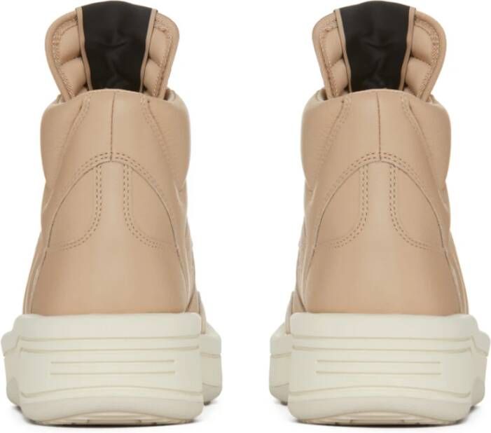 Rick Owens Roze Sneakers Vetersluiting Rubberen Zool Pink Heren