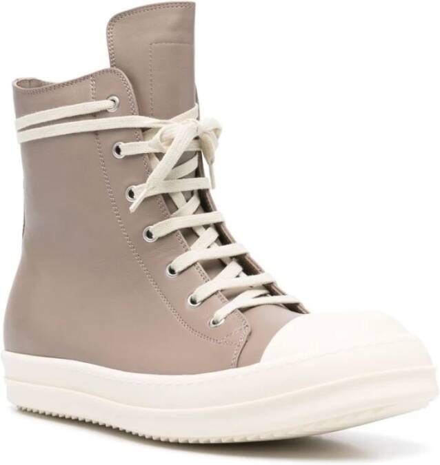 Rick Owens Taupe Bruine Veterschoenen Brown Heren