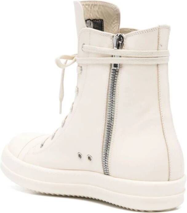 Rick Owens Witte Veterschoen met Zijrits