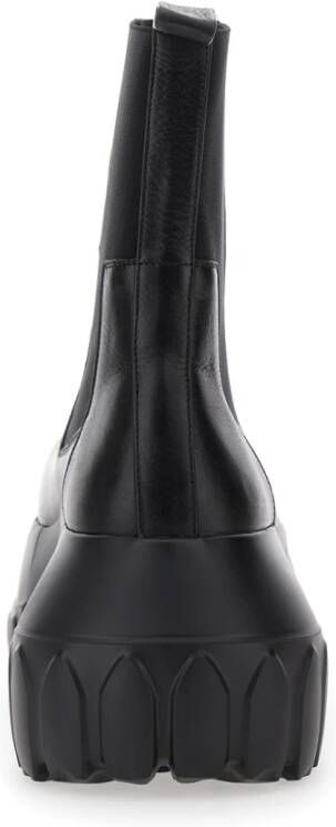 Rick Owens Zwarte Beatle Mega Tractor Laarzen