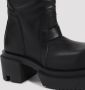 Rick Owens Leren Kniehoge Instaplaarzen Black Dames - Thumbnail 8