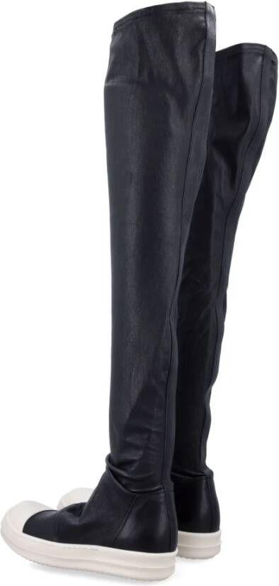 Rick Owens Zwarte High Stocking Sneakers