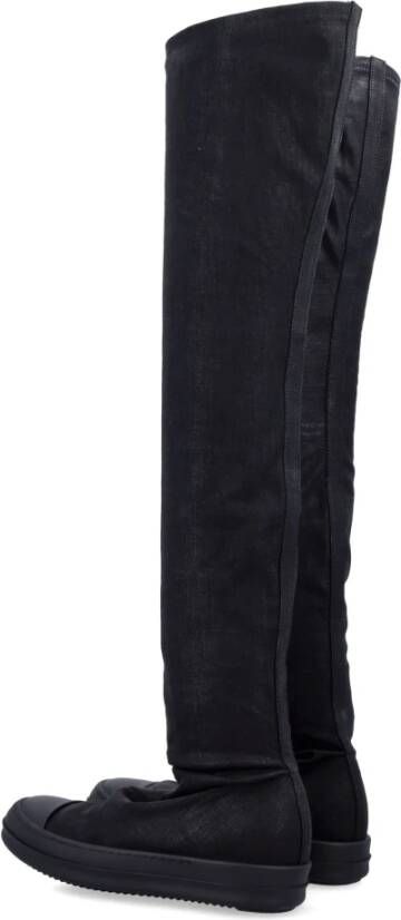 Rick Owens Zwarte hoge sok sneakers