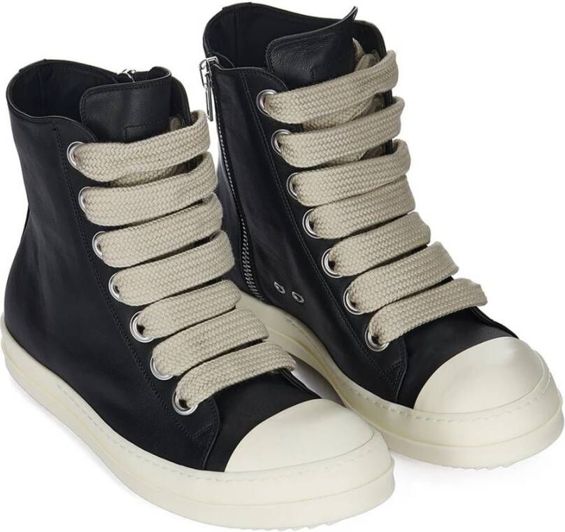 Rick Owens Zwarte Jumbolace Sneakers