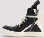 Rick Owens Zwarte Leren Sneakers Luxe Stijl Black Heren - Thumbnail 2