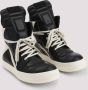 Rick Owens Zwarte Leren Sneakers Luxe Stijl Black Heren - Thumbnail 3