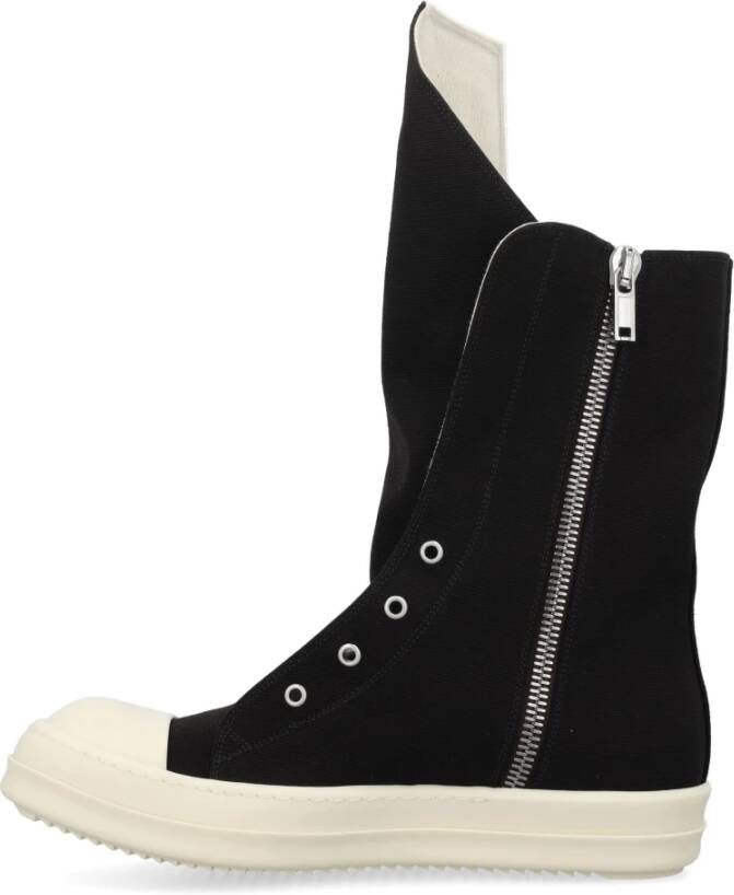 Rick Owens Zwarte Milk Boot Sneakers Ss24 Black Heren