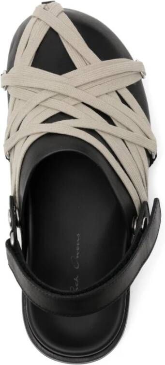 Rick Owens Zwarte platte schoenen voor vrouwen