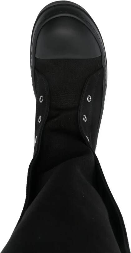 Rick Owens Zwarte Sneaks Boots