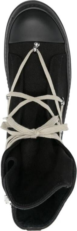 Rick Owens Zwarte Veterschoen met Zijrits