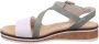 Rieker Sandalen zomerschoen sandaal sleehak met asymmetrische bandjes - Thumbnail 6