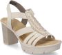 Rieker Beige Casual Platte Sandalen Vrouwen Beige Dames - Thumbnail 3