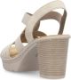 Rieker Beige Casual Platte Sandalen Vrouwen Beige Dames - Thumbnail 4