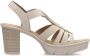 Rieker Beige Casual Platte Sandalen Vrouwen Beige Dames - Thumbnail 6