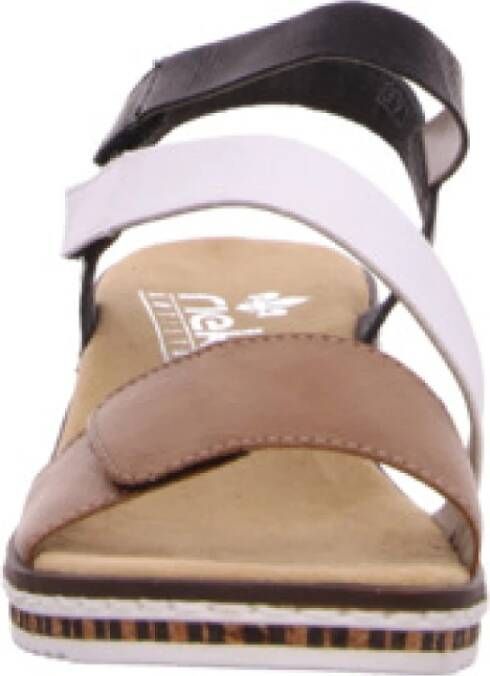 Rieker Beige damessandalen met sleehak