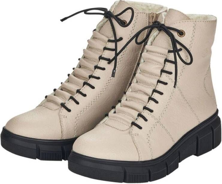 Rieker Beige Enkellaarsjes voor Dames Beige Dames