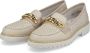 Rieker Beige Leren Loafers voor Dames Beige Dames - Thumbnail 3