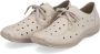Rieker Beige Leren Veterschoenen Beige Dames - Thumbnail 3