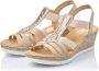 Rieker Beige Platte Sandalen voor Vrouwen - Thumbnail 3