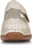 Rieker -Dames off-white-crÈme-ivoorkleur ballerina's & mocassins - Thumbnail 15