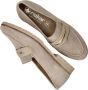 Rieker Beige Suède Loafer met Leren Voetbed Beige Dames - Thumbnail 8