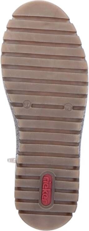 Rieker Beige Winter Enkellaarsjes