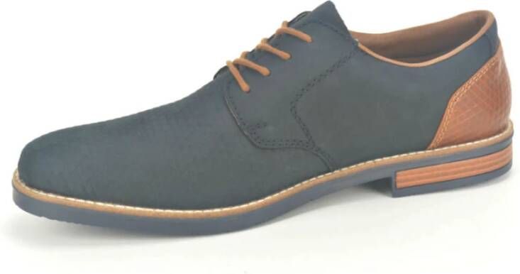 Rieker Blauw Print Jurk Schoenen Blue Heren