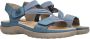 Rieker Blauwe Comfort Sandaal met Klittenbandsluiting Blue Dames - Thumbnail 198