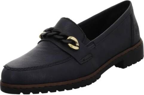 Rieker Blauwe dames mocassins comfortabele stijl
