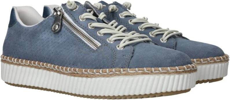 Rieker Blauwe Espadrille Sneaker Blue Dames