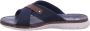 Rieker Blauwe Heren Slippers Comfort Stijl - Thumbnail 3