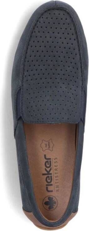 Rieker Blauwe Klassieke Gesloten Mocassins Loafers Blue Heren