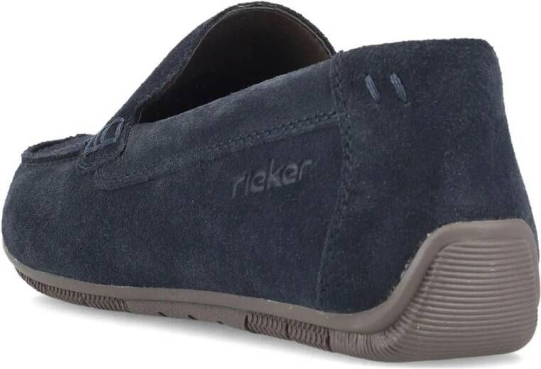 Rieker Blauwe Klassieke Loafers Blue Heren