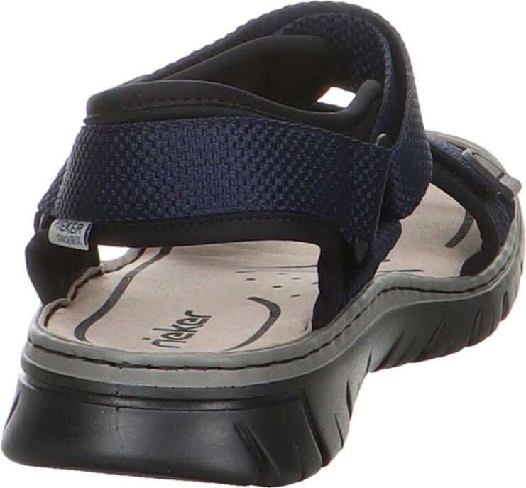 Rieker Blauwe Sandalen met Eenvoudige Sluiting