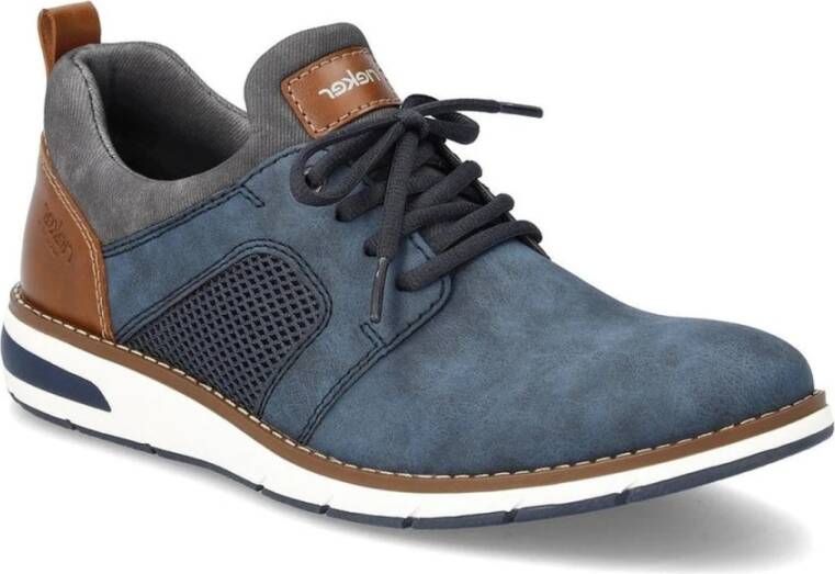 Rieker Blauwe Sneakers voor Mannen Multicolor Heren