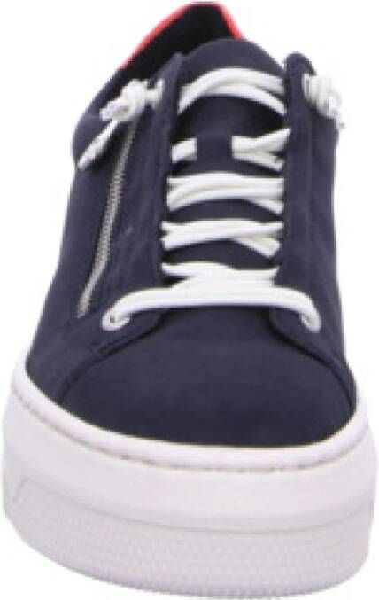 Rieker Blauwe Vetersneakers voor Dames