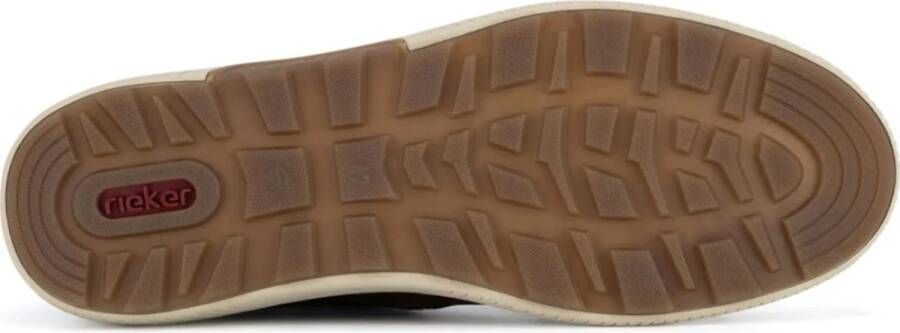 Rieker Bruine Casual Gesloten Heren Enkellaarzen Brown Heren