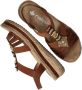 Rieker Bruine sandaal met kralen en platformzool Brown Dames - Thumbnail 18
