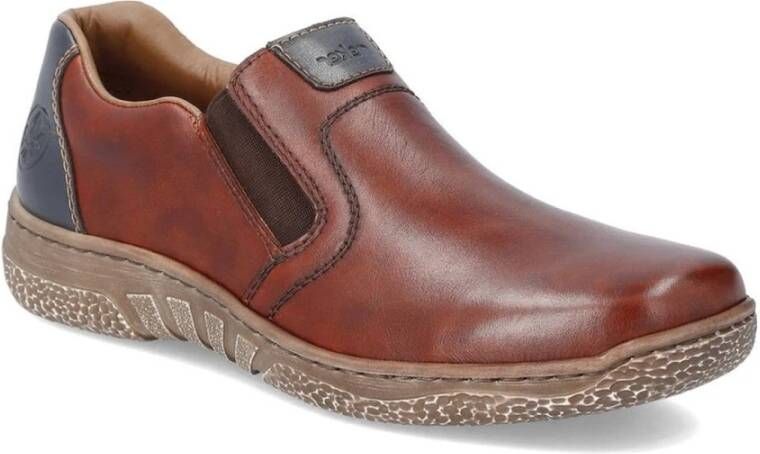 Rieker Bruine Sneakers voor Mannen Brown Heren