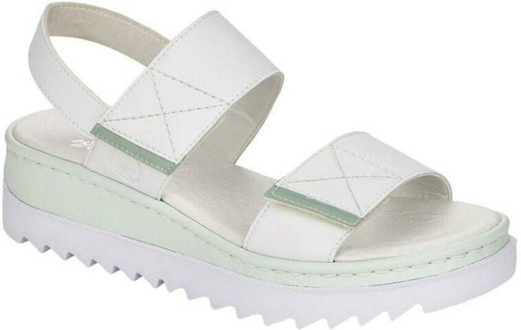 Rieker casual open sandals Wit Dames