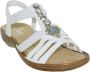 Rieker Sandalen zomerschoen sandaal sleehak met decoratieve steentjes - Thumbnail 6