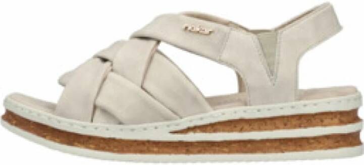 Rieker Comfort Veterschoenen voor dames in crème