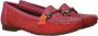 Rieker Comfortabele Instappers in Roze Rood Red Dames - Thumbnail 3