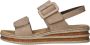 Rieker Comfortabele Taupe Sandaal met Stiksel Detail Beige Dames - Thumbnail 7