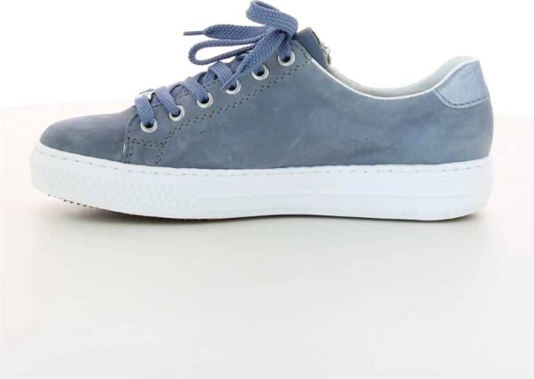 Rieker Stijlvolle Blauwe Damessneakers Blauw Dames