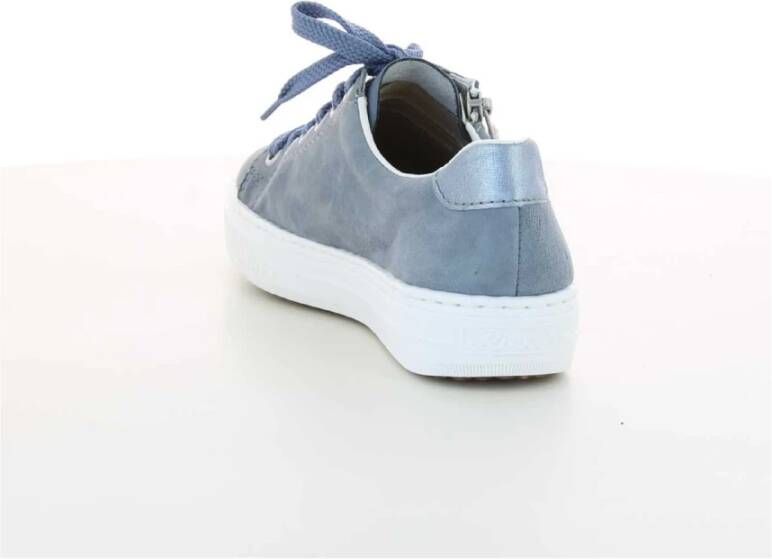 Rieker Stijlvolle Blauwe Damessneakers Blauw Dames