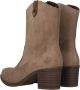 Rieker Elegant Western Style Dames Enkellaarsjes Beige Dames - Thumbnail 6
