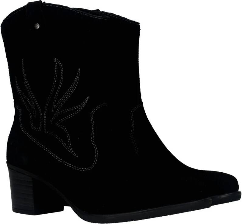 Rieker Elegant Western Style Zwarte Laarzen Black Dames